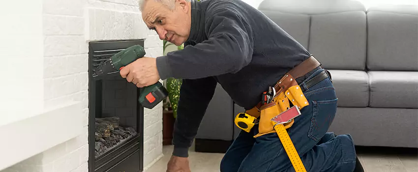 New Indoor Fireplace Installation in Attleboro, Massachusetts