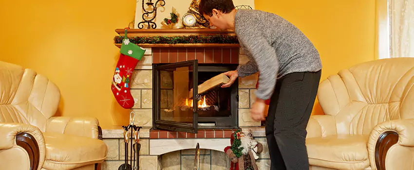 Rusted Metal Fireplace Restoration in Attleboro, Massachusetts