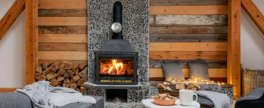 Thelin Hearth Products Direct Vent Gas Stove Fireplace Inspection in Attleboro, Massachusetts